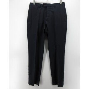 Officine Generale Pants 30 Navy Wool Trousers Button Fly Classic 30X29